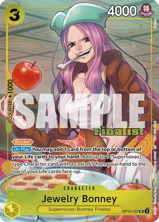 Jewelry Bonney (CS 25-26 Finalist Card Set 2) (OP10-107) [One Piece Promotion Cards] Foil One Piece Single Bandai