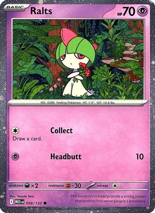 Ralts (Cosmos Holo) (58) Holofoil [Misc: Cards & Products] Pokemon Single Pokémon