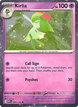 Kirlia (Cosmos Holo) (59) Holofoil [Misc: Cards & Products] Pokemon Single Pokémon
