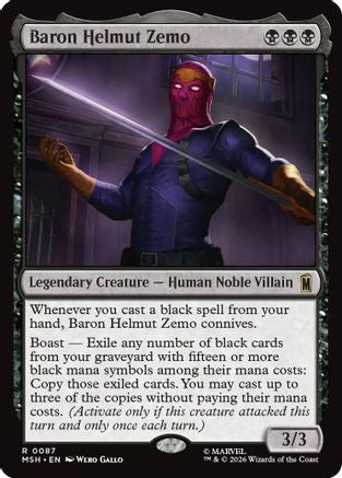 Baron Helmut Zemo (MSH-087) [Marvel Super Heroes] Foil MTG Single Wizards of the Coast
