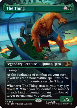 The Thing (MSC-004) [Commander: Marvel Super Heroes] MTG Single Commander: Marvel Super Heroes