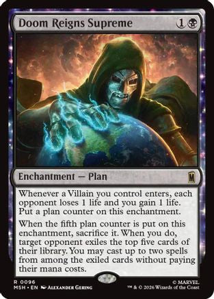 Doom Reigns Supreme (MSH-096) [Marvel Super Heroes] Foil MTG Single Wizards of the Coast