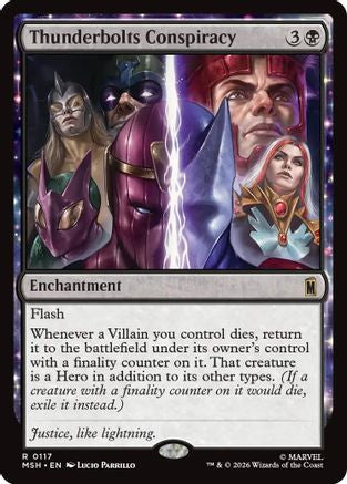 Thunderbolts Conspiracy (MSH-117) [Marvel Super Heroes] Foil MTG Single Marvel Super Heroes