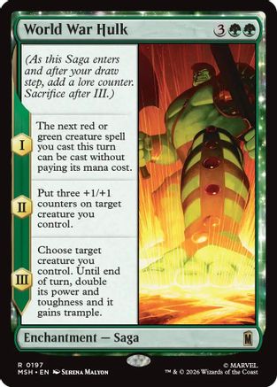 World War Hulk (MSH-197) - Marvel Super Heroes Foil MTG Single Marvel Super Heroes