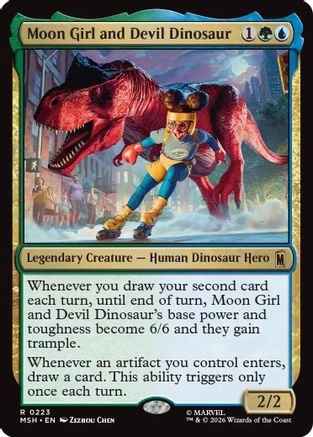 Moon Girl and Devil Dinosaur (MSH-223) [Marvel Super Heroes] Foil MTG Single Marvel Super Heroes