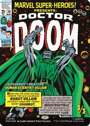 Doctor Doom (0394) (MSH-394) [Marvel Super Heroes] Foil MTG Single Wizards of the Coast