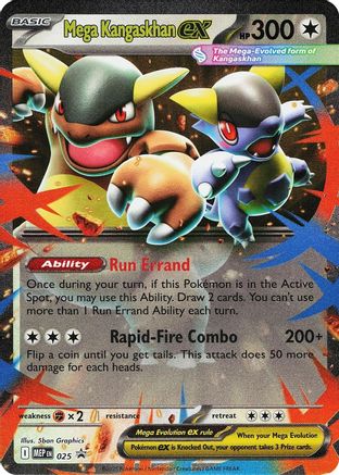Mega Kangaskhan ex - 025 (25) Holofoil [ME Mega Evolution Promo] Pokemon Single Pokémon