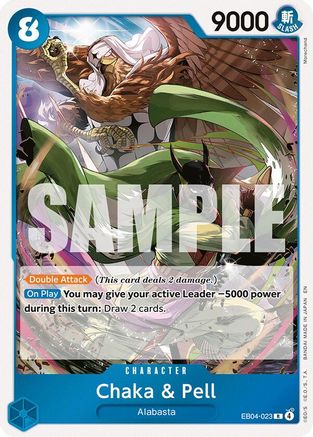 Chaka & Pell - EB04-023 (EB04-023) [The Azure Sea's Seven] Foil One Piece Single Bandai