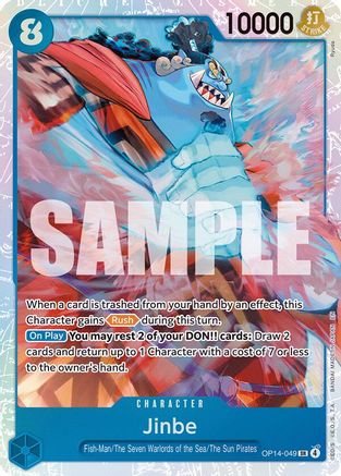 Jinbe - OP14-049 (OP14-049) [The Azure Sea's Seven] Foil One Piece Single Bandai