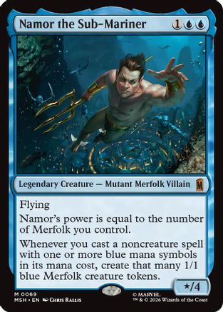Namor the Sub-Mariner (MSH-069) [Marvel Super Heroes] MTG Single Marvel Super Heroes