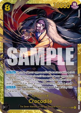 Crocodile - OP14-120 (OP14-120) [The Azure Sea's Seven] Foil One Piece Single Bandai