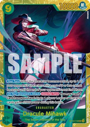 Dracule Mihawk - OP14-119 (OP14-119) [The Azure Sea's Seven] Foil One Piece Single Bandai