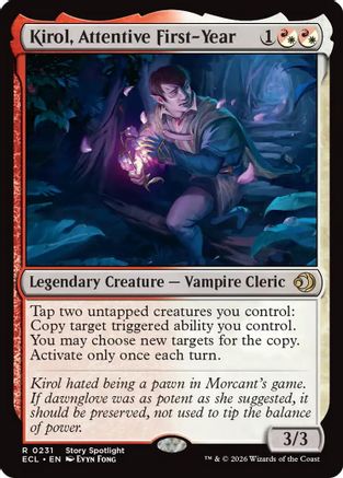 Kirol, Attentive First-Year (ECL-231) [Lorwyn Eclipsed] Foil MTG Single Lorwyn Eclipsed