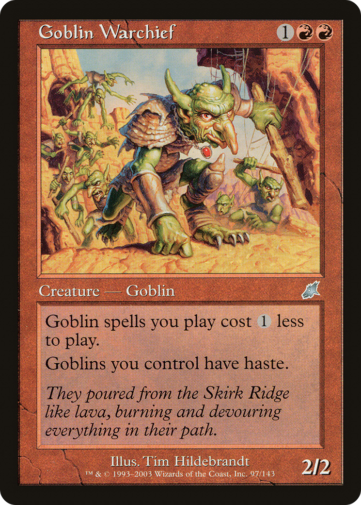 Goblin Warchief (SCG-097) [Scourge] Foil MTG Single Wizards of the Coast