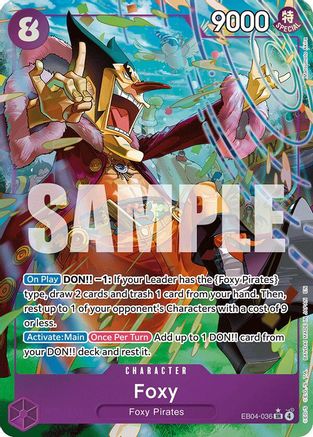 Foxy (Alternate Art) (EB04-036) [The Azure Sea's Seven] Foil One Piece Single Bandai
