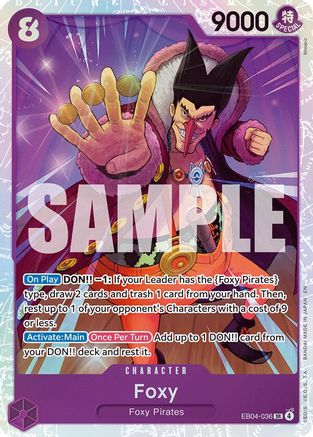 Foxy (EB04-036) [The Azure Sea's Seven] Foil One Piece Single Bandai