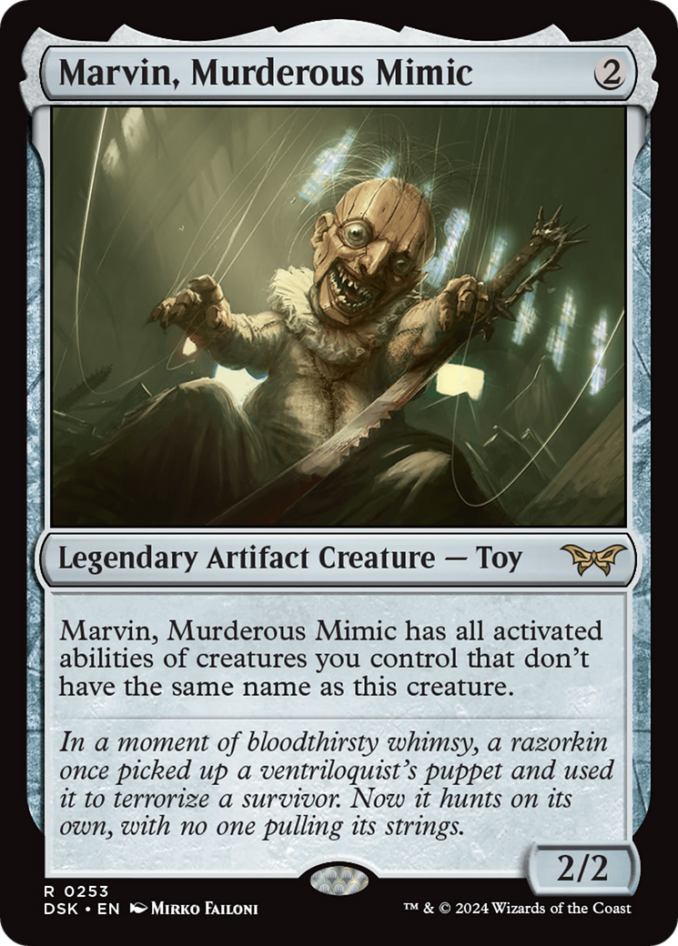 Marvin, Murderous Mimic (DSK-253) [Duskmourn: House of Horror] Foil MTG Single Wizards of the Coast