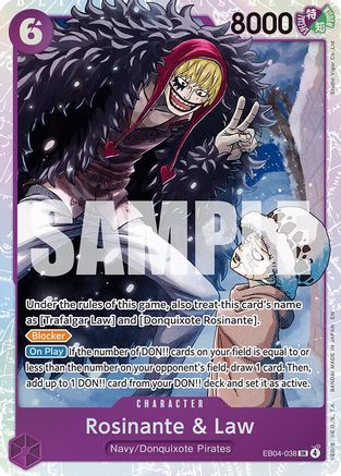 Rosinante & Law (EB04-038) [The Azure Sea's Seven] Foil One Piece Single Bandai