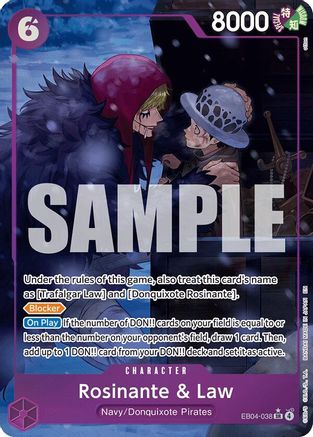 Rosinante & Law (Alternate Art) (EB04-038) [The Azure Sea's Seven] Foil One Piece Single Bandai