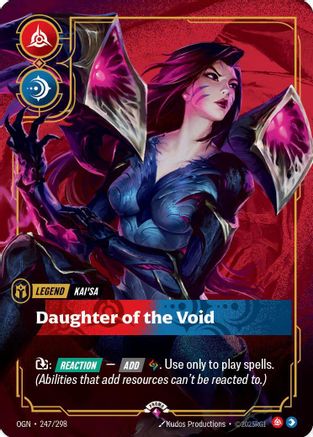 Kai'Sa - Daughter of the Void (Metal) (247/298) [Riftbound Organized Play Promotional Cards] Foil Riftbound Singles Riot Games