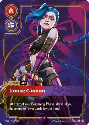 Jinx - Loose Cannon (Metal) (251/298) [Riftbound Organized Play Promotional Cards] Foil Riftbound Singles Riot Games