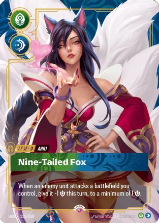 Ahri - Nine-Tailed Fox (Metal) (255/298) [Riftbound Organized Play Promotional Cards] Foil Riftbound Singles Riot Games