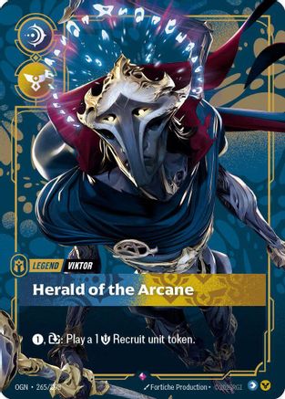 Viktor - Herald of the Arcane (Metal) (265/298) [Riftbound Organized Play Promotional Cards] Foil Riftbound Singles Riot Games