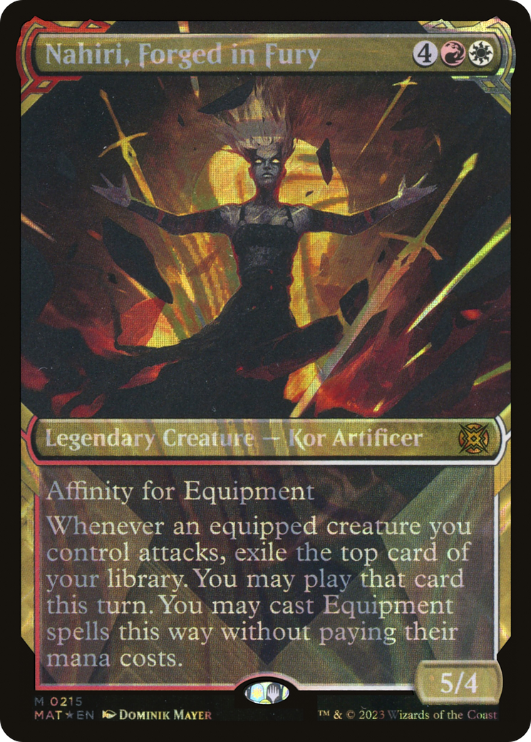 Nahiri, Forged in Fury (Halo Foil) (MAT-215) [March of the Machine: The Aftermath] (Showcase) Foil MTG Single Wizards of the Coast