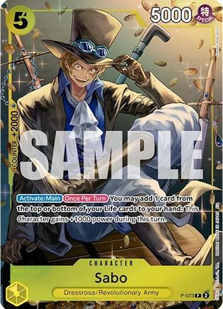 Sabo (Tin Pack Set Vol. 2) (P-073) [One Piece Promotion Cards] Foil One Piece Single Bandai