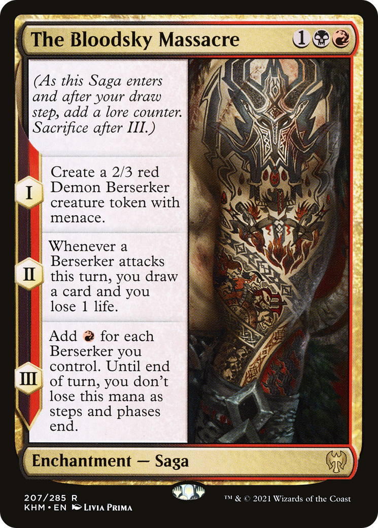 The Bloodsky Massacre (KHM-207) [Kaldheim] Foil MTG Single Wizards of the Coast