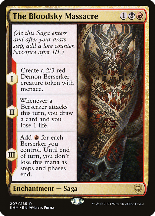 The Bloodsky Massacre (KHM-207) [Kaldheim] Foil MTG Single Wizards of the Coast
