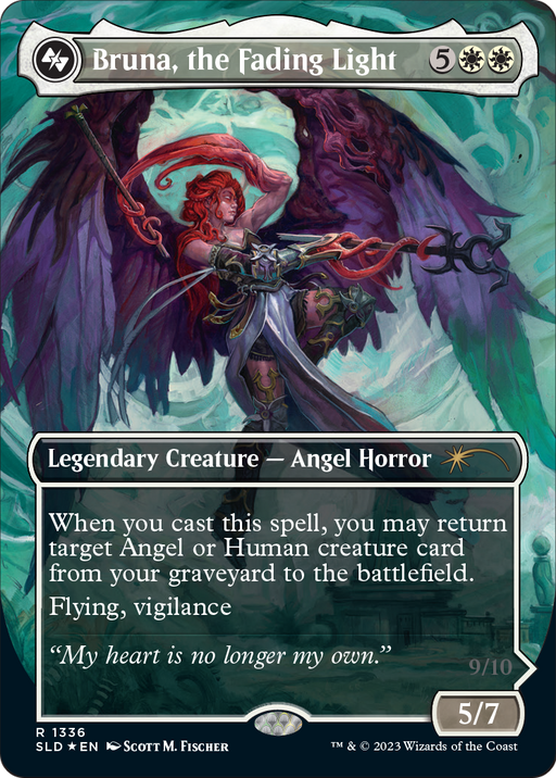 Bruna, the Fading Light (SLD-1336) [Secret Lair Drop] (Borderless) Foil MTG Single Wizards of the Coast