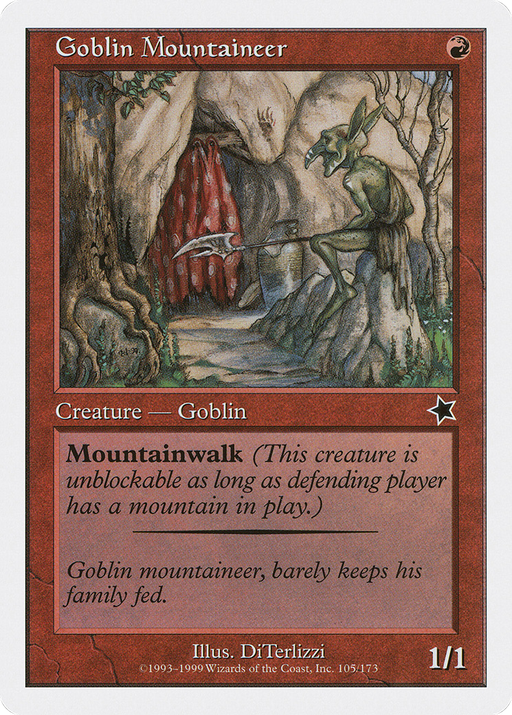 Goblin Mountaineer (S99-105) [Misc] Starter 1999 MTG Single Wizards of the Coast