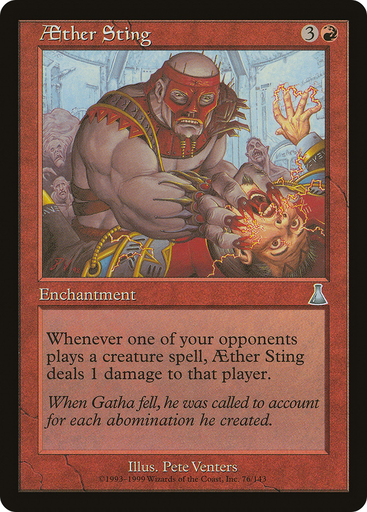 Aether Sting (UDS-076) [Urza's Destiny] MTG Single Wizards of the Coast
