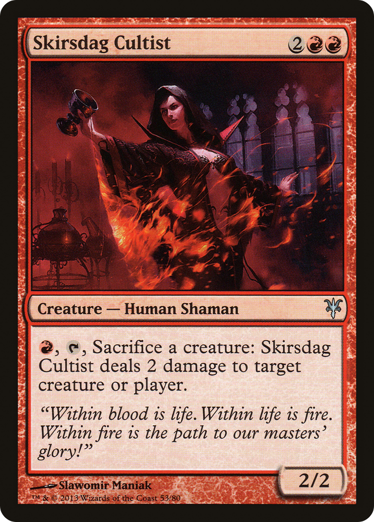 Skirsdag Cultist (DDK-053) [Misc] Duel Decks: Sorin vs. Tibalt MTG Single Wizards of the Coast