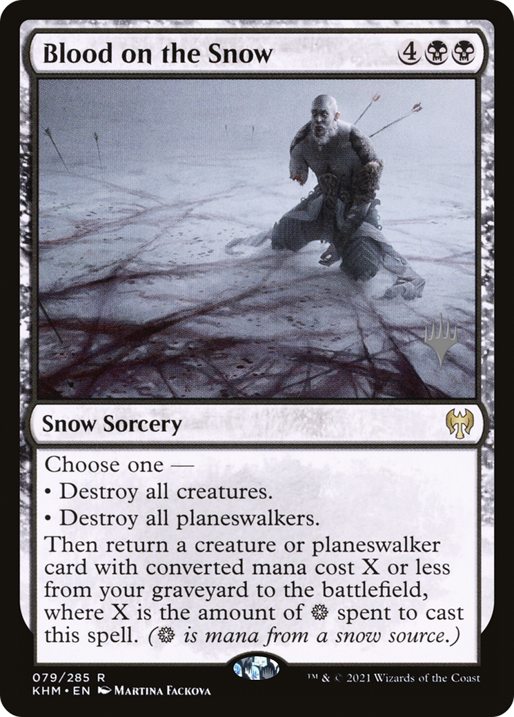 Blood on the Snow (PPKHM-79P) [Kaldheim Promos] Foil MTG Single Wizards of the Coast