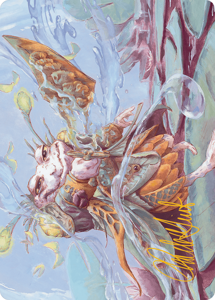Glarb, Calamity's Augur Art Card (Gold-Stamped Signature) [Art Series] Bloomburrow MTG Single Magic: The Gathering