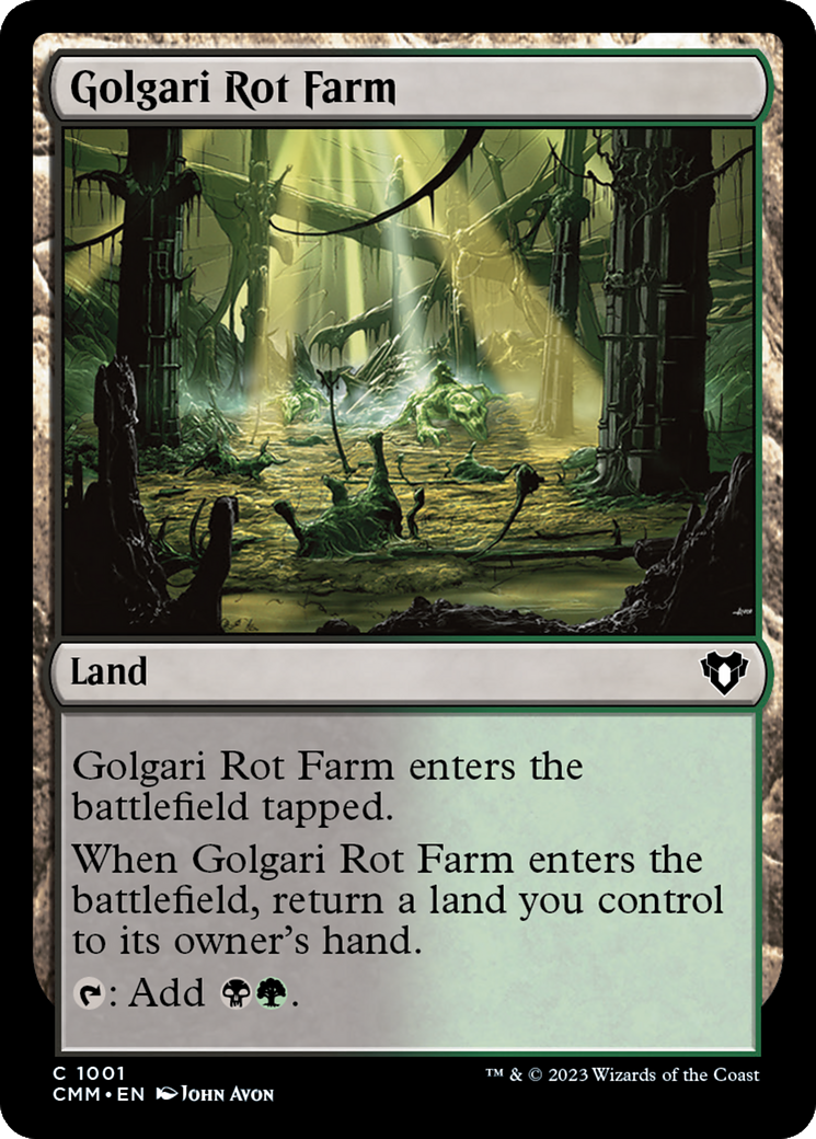 Golgari Rot Farm (CMM-1001) [Commander Masters] MTG Single Wizards of the Coast