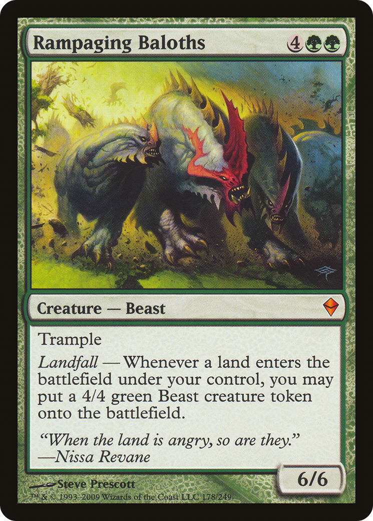 Rampaging Baloths (ZEN-178) [Zendikar] Foil MTG Single Wizards of the Coast