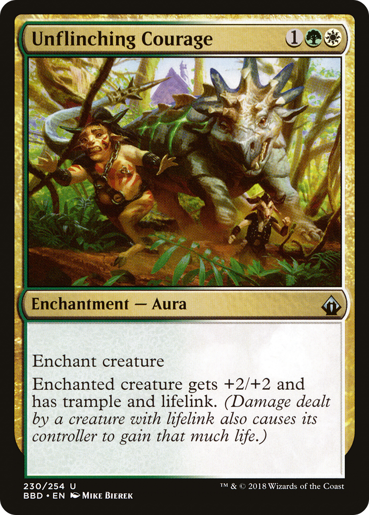 Unflinching Courage (BBD-230) [Battlebond] MTG Single Wizards of the Coast