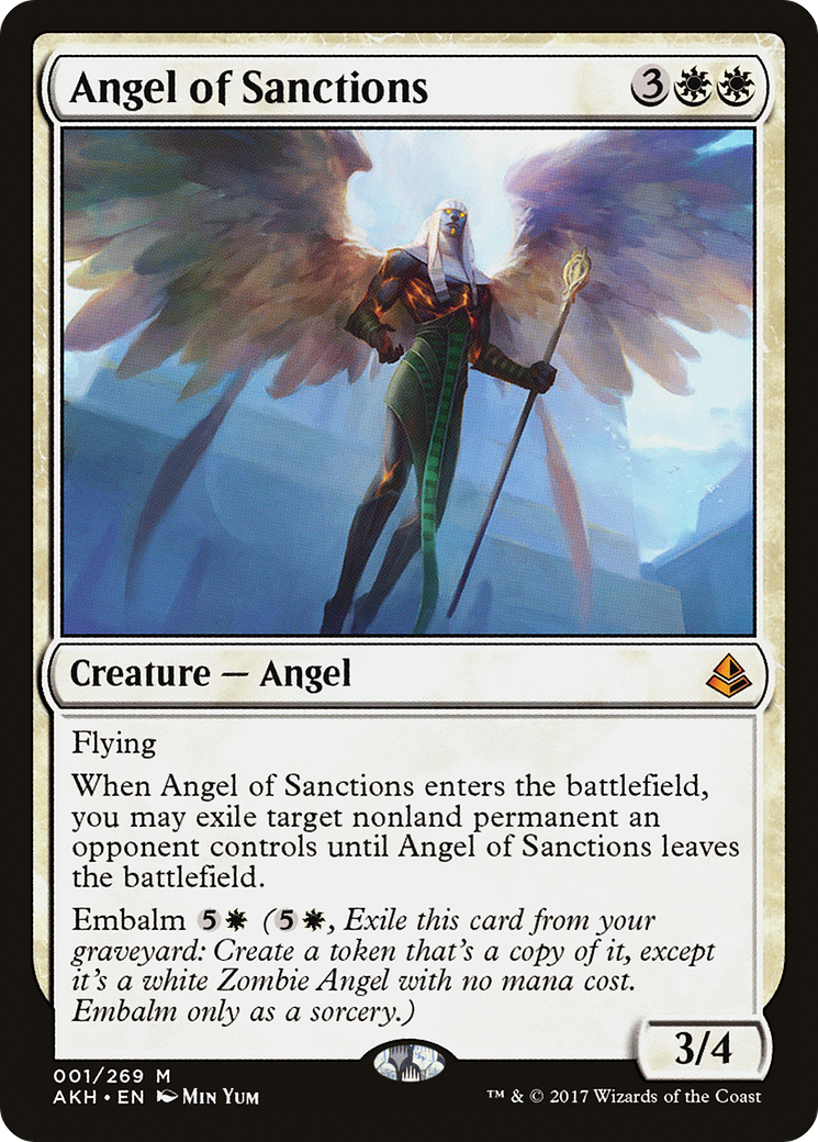 Angel of Sanctions (AKH-001) [Amonkhet] MTG Single Wizards of the Coast