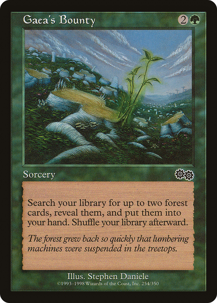 Gaea's Bounty (USG-254) [Urza's Saga] MTG Single Wizards of the Coast