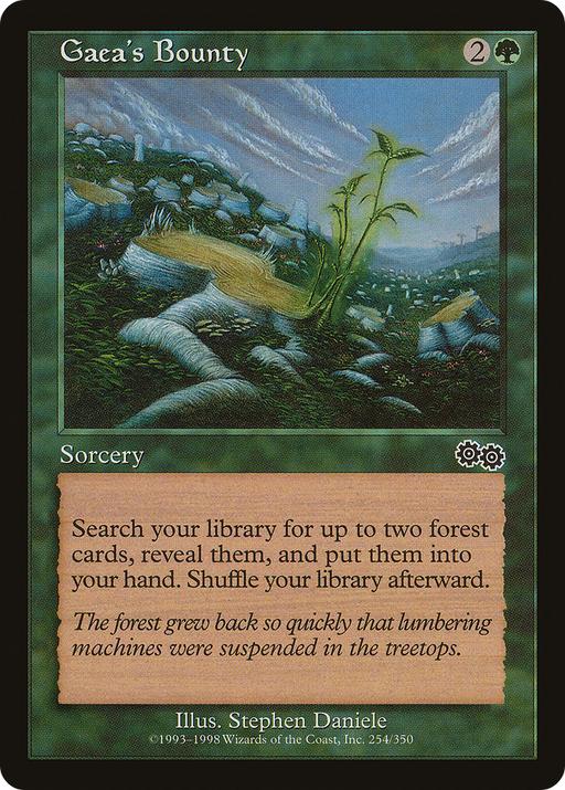 Gaea's Bounty (USG-254) [Urza's Saga] MTG Single Wizards of the Coast