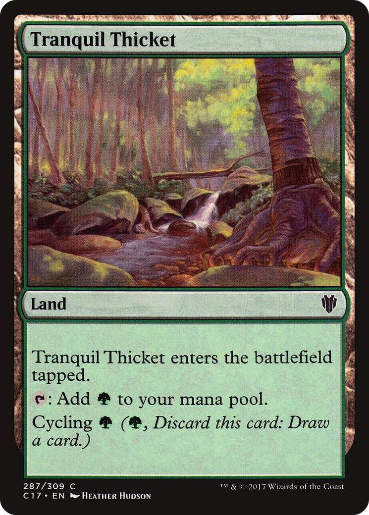 Tranquil Thicket (C17-287) [Commander 2017] MTG Single Wizards of the Coast