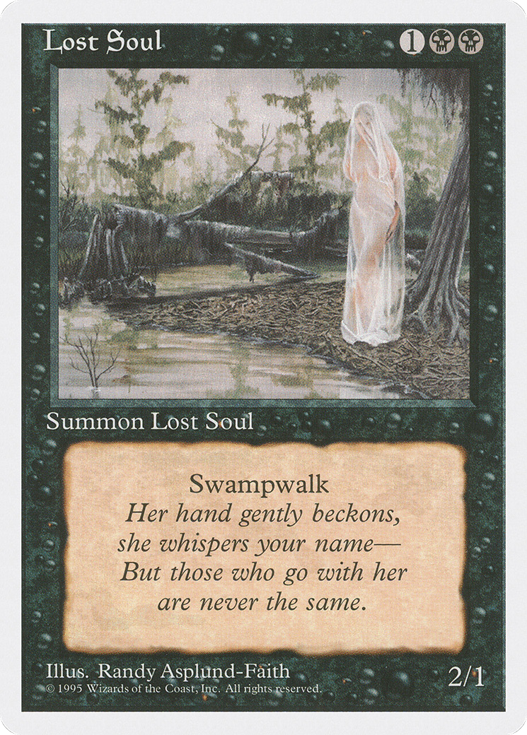 Lost Soul (4ED-145) [Fourth Edition] MTG Single Wizards of the Coast