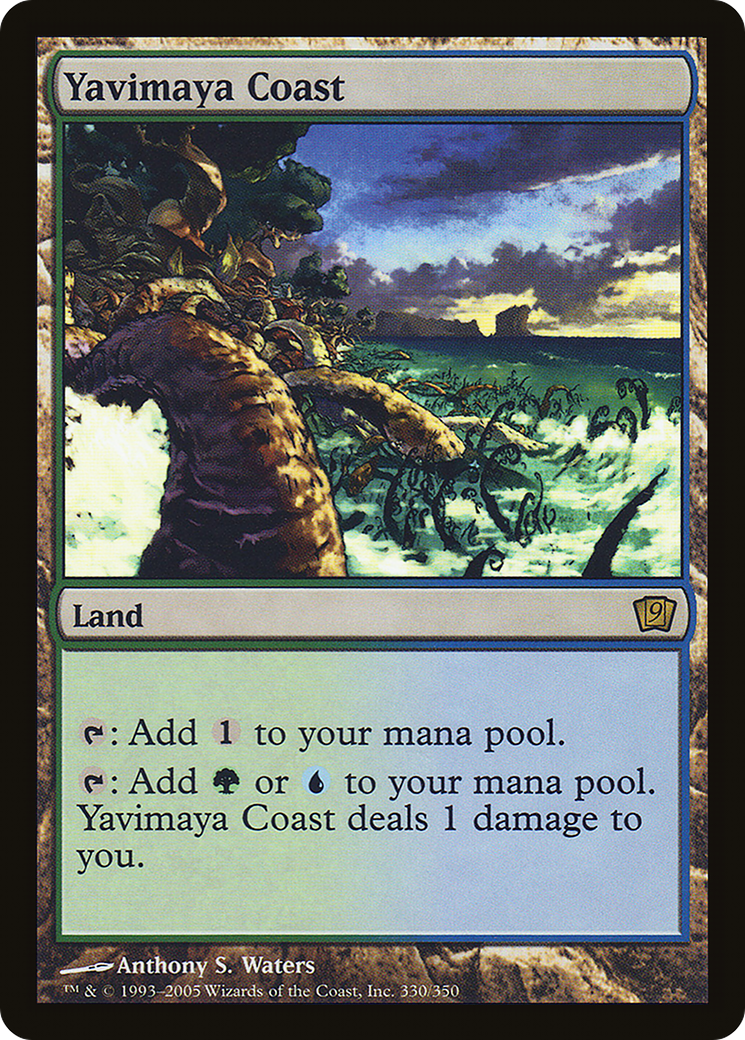 Yavimaya Coast (9ED-330) [9th Edition] MTG Single Wizards of the Coast