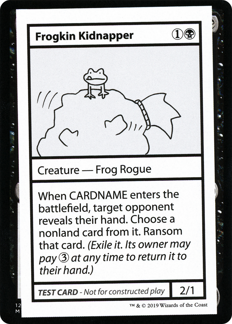 Frogkin Kidnapper (CMB1-042) [Mystery Booster] Playtest Cards 2021 MTG Single Wizards of the Coast