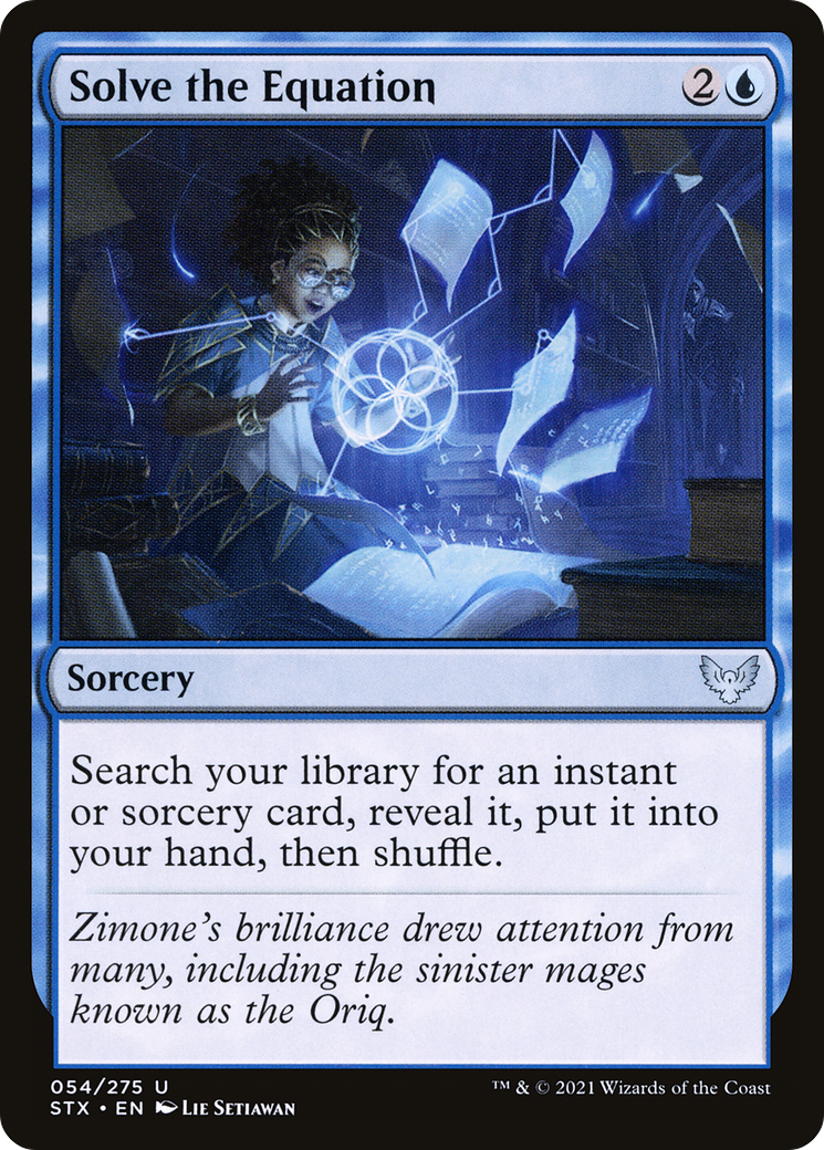 Solve the Equation (STX-054) [Strixhaven: School of Mages] MTG Single Wizards of the Coast