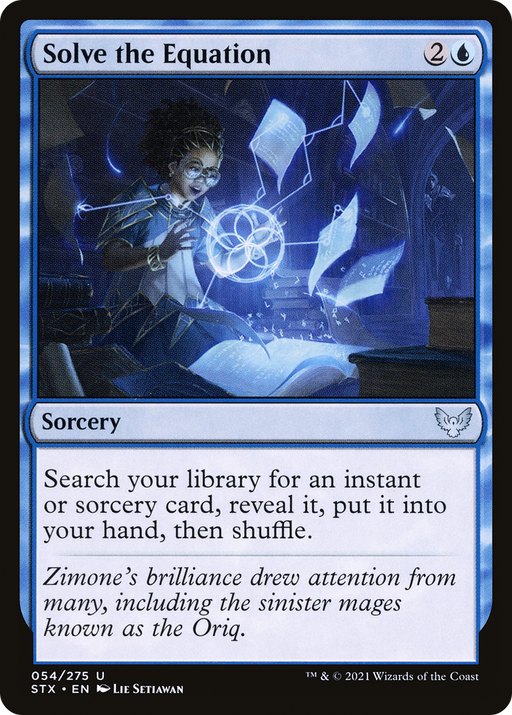 Solve the Equation (STX-054) [Strixhaven: School of Mages] MTG Single Wizards of the Coast