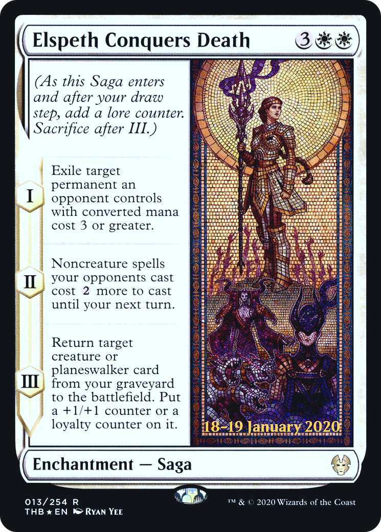 Elspeth Conquers Death (PRE-013) [Theros Beyond Death Promos] Foil MTG Single Wizards of the Coast